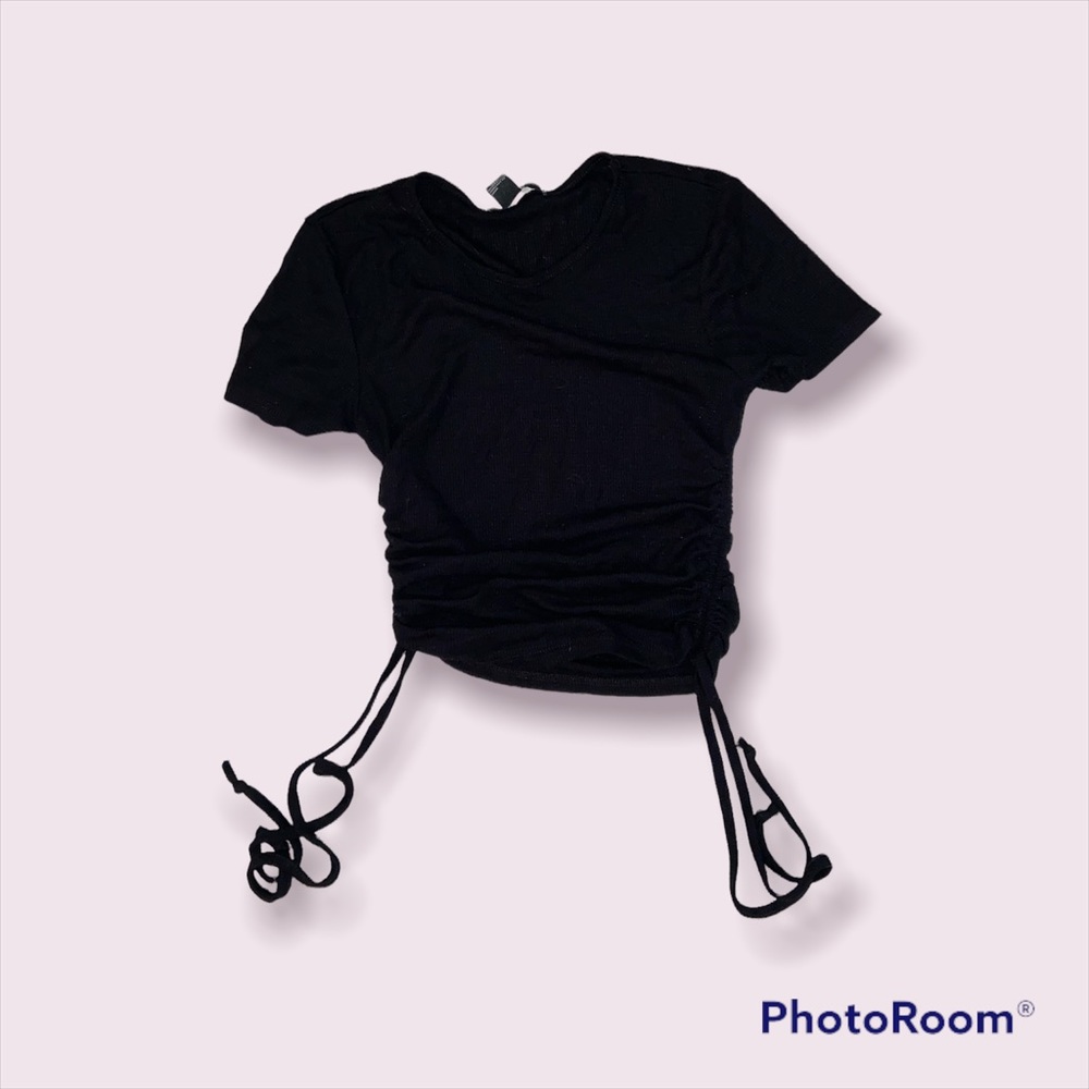Black scrunch shirt